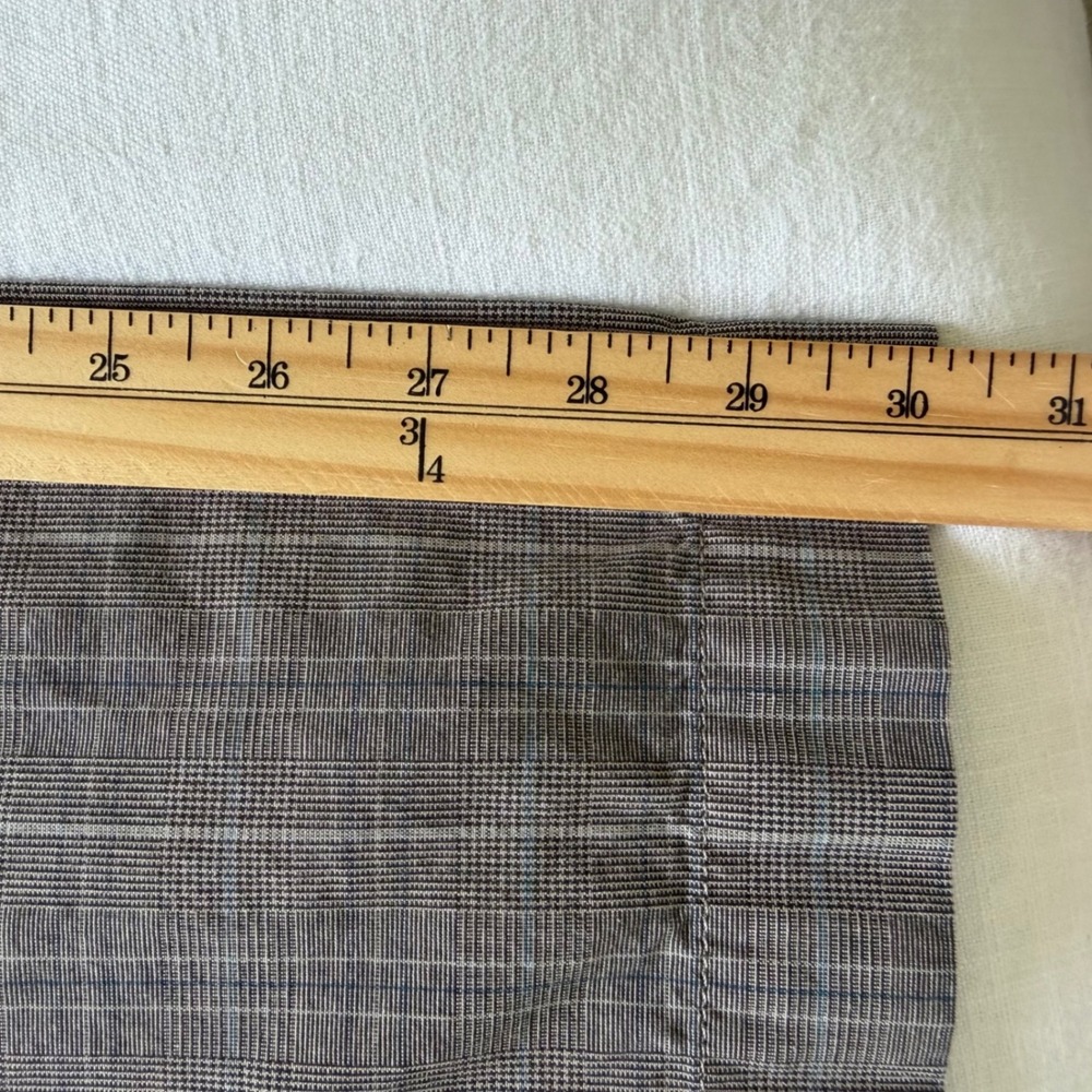 Bundle Lot 2 Banana Republic 32x32 Brown Plaid Cotton Chino Trousers Pants - Picture 4 of 16